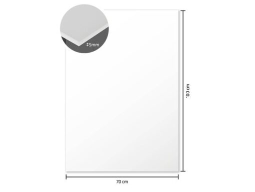 Kangaro KTC Foamboard Kangaro wit 70x100cm 5 mm dik, 10 stuks 2 zijdig  mat papier