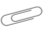 Kangaro KTC Paperclip Kangaro 25 mm, rond, doosje à 100 stuks, verzinkt