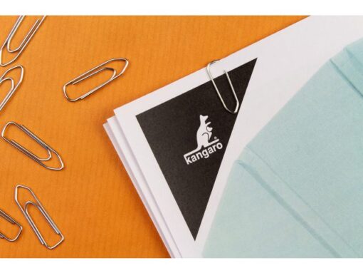 Paperclip Kangaro verzinkt hoekig 26 mm doosje à 1000 stuks
