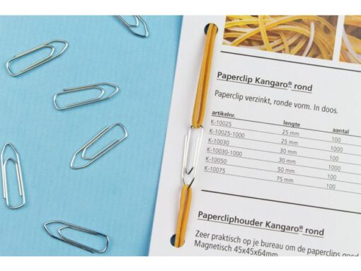 Paperclip Kangaro verzinkt hoekig 26 mm doosje à 1000 stuks