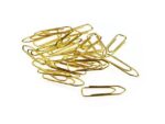 Paperclip Kangaro 26 mm, hoekig, kunststof doosje à 125 stuks, messing