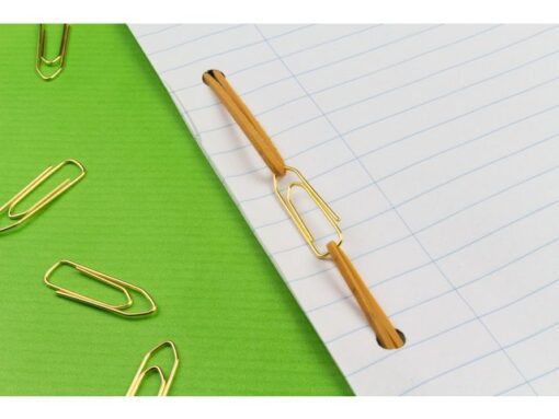Paperclip Kangaro 26 mm, hoekig, kunststof doosje à 125 stuks, messing