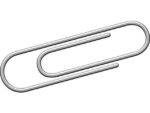 Kangaro KTC Paperclip Kangaro 30mm, rond, doosje à 100 stuks, verzinkt