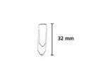 Paperclip Kangaro 32 mm, hoekig, doosje à 100 stuks, verzinkt