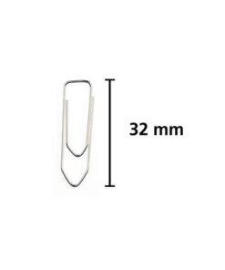 Kangaro paperclips verzinkt - hoekige vorm. Lengte 32mm. Doos à 100 stuks. Met deze paperclips wordt papierwerk netjes bij elkaar gehouden.