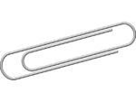 Kangaro KTC Paperclip Kangaro 50mm, rond, doosje à 100 stuks, verzinkt
