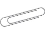 Kangaro KTC Paperclip Kangaro 75 mm, rond, doosje à 100 stuks, verzinkt