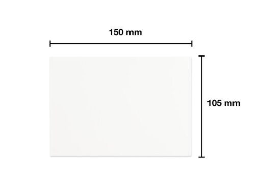 Dubbele kaarten Kangaro 105x150mm 300grs wit 25 stuks