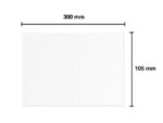 Dubbele kaarten Kangaro 105x150mm 300grs wit 25 stuks