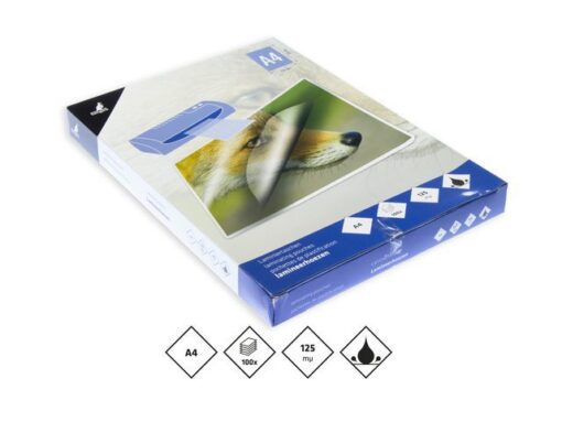 Kangaro KTC Lamineerhoes Kangaro A4 125 micron pak a 100 stuks