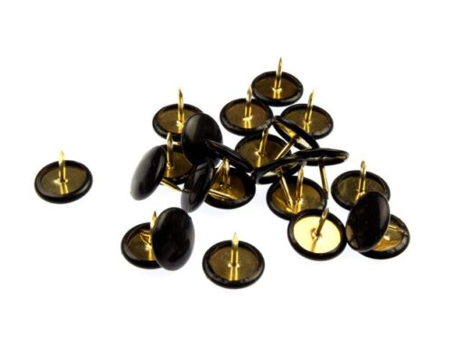 Kangaro KTC Punaises Kangaro met zwarte kap, messing, 100 stuks in      kunststof doosje