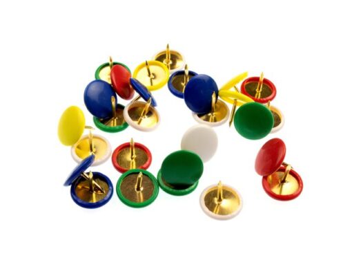 Kangaro KTC Punaises Kangaro met assorti kleuren kap, messing, 120      stuks in kunststof doosje