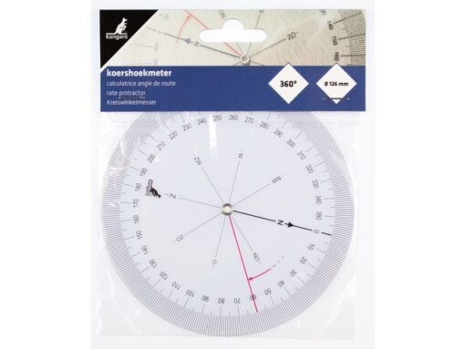 Koershoekmeter Kangaro kunststof transparant diam. 126mm