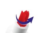 Alleslijm Kangaro 100 ml PVAc fles met lijmspatel rood