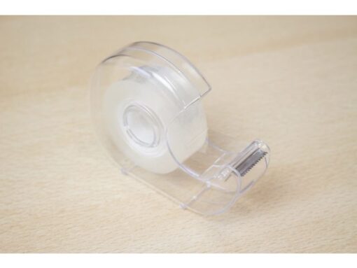 Plakbandhouder Kangaro kern 25 mm transparant met tape      19mmx33m
