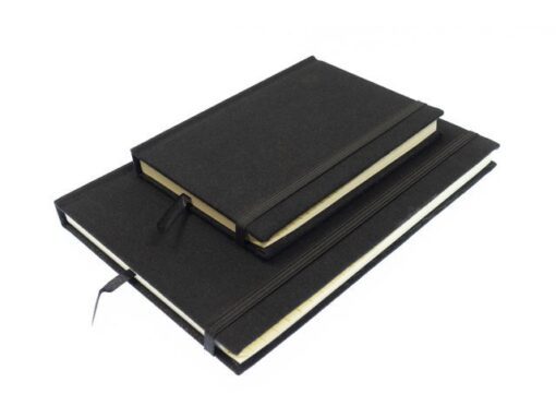 Kangaro KTC Alfabetboek Kangaro A6 A-Z linnen hard cover zwart, 208     pagina's, leeslint, elastiek