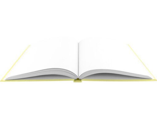 Dummyboek Kangaro A5 geel pastel hard cover 80 blad blanco  100 grams