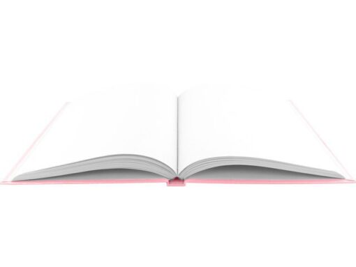 Dummyboek Kangaro A5 roze pastel hard cover 80 blad blanco 100 grams