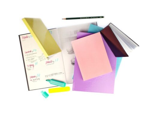Dummyboek Kangaro A5 roze pastel hard cover 80 blad blanco 100 grams