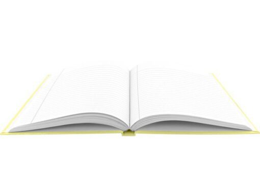 Kangaro KTC Schrift Kangaro A5 lijn hard cover pastel geel, 80 vel, 80 grams