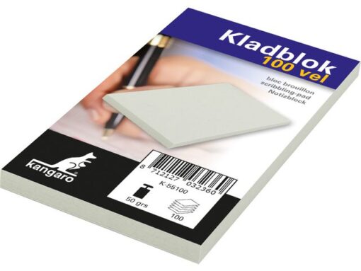 Kangaro KTC Kladblok Kangaro 6,75cm x 11,0cm 100 vel, krimp à 20 stuks