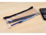Kangaro KTC Etui Kangaro transparant 125x330mm zwarte rits