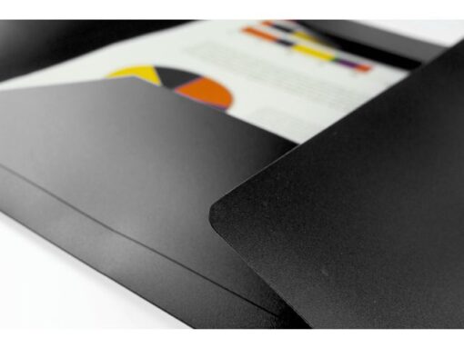 Kangaro KTC Elastomap Kangaro A4 PP volle kleur zwart