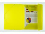 Kangaro KTC Elastomap Kangaro A4 PP volle kleur geel