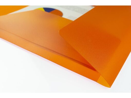Kangaro KTC Elastomap Kangaro A4 PP transparant oranje