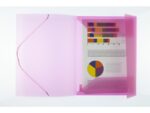 Kangaro KTC Elastomap Kangaro A4 PP transparant roze