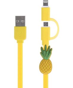 Charging cable 2in1 micro USB & 8-pin Pineapple