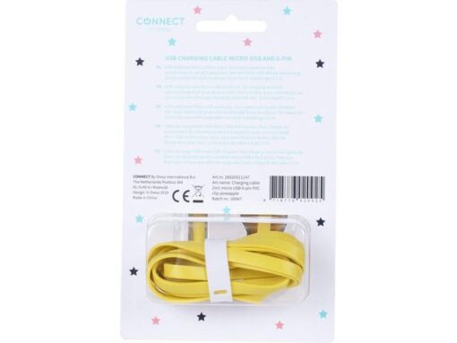 Kangaro KTC Kangaro Charging cable 2in1 micro USB & 8-pin Pineapple