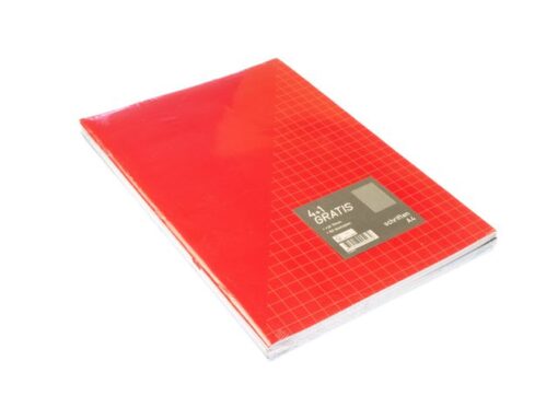 Kangaro KTC Schrift A4 80 blz geruit 10mm, krimp à 5 stuks