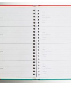 Adresboek Kangaro A5 hardcover. 80 bladzijde's. Hardcover. Verborgen spiraal