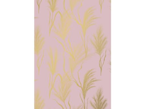 Kangaro KTC Toonbankrol Kangaro papier roze/goud 80 grams 50 cm breed   200 meter
