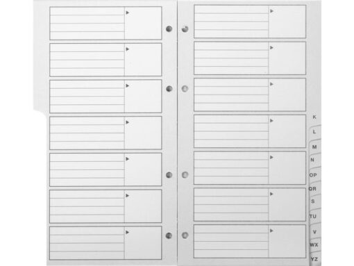Kangaro KTC Telefoonregister Kangaro A-Z 4-rings assorti kleuren