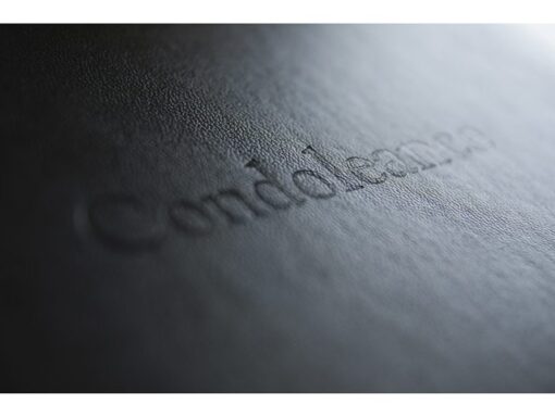 Condoleance album Kangaro 26x21cm zwart