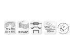 Kangaro KTC Nietmachine Kangaro Pro-45/S Inspiro roze/wit max 30vel,    24/6 nieten