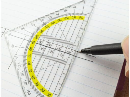 Geodriehoek Kangaro kunststof 14cm