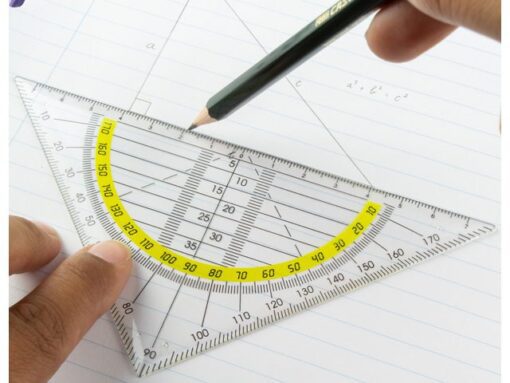 Geodriehoek Kangaro kunststof 14cm