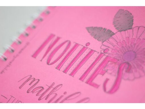 Plakboek Kangaro A5+ 120 grams 40 vel, voorkant roze