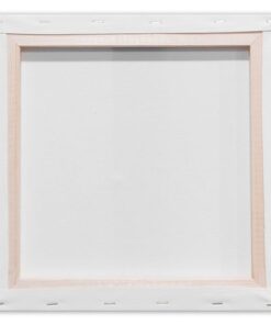 (kinder)feestjes en ander hobbymatig gebruik. Frame 16x30mm. Formaat doek 30x30cm. inclusief 8 houten wiggen. Gemaakt van dennenhout.