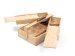 Multifunctionele gereedschapskist Kangaro 3 lagen, 4 laden  beukenhout met handvat 23.5x13x34cm