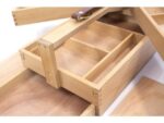 Multifunctionele gereedschapskist Kangaro 3 lagen, 4 laden  beukenhout met handvat 23.5x13x34cm