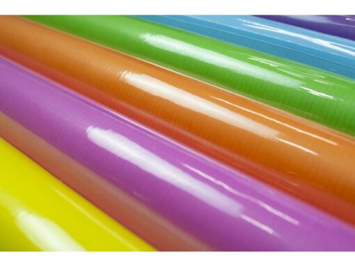 Kangaro KTC Cadeaupapier Kangaro kraft uni 6 kleuren assorti, 70 x 200  cm, 60 rol.