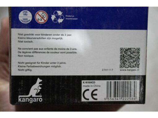Kangaro KTC Bordkrijt stofvrij Kangaro assorti 100 stuks