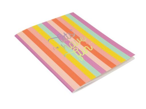 Kangaro KTC Schrift Beach Happy A5 lijn pak a 4 stuks assorti