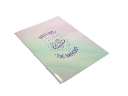 Kangaro KTC Schrift Galaxy Girl A4 lijn pak a 4 stuks assorti