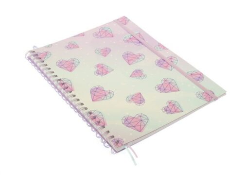 Kangaro KTC Spiraalboek Galaxy Girl A4 lijn pak a 2 stuks assorti