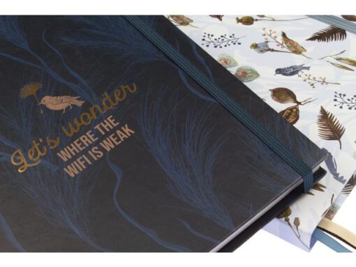 Kangaro KTC Kangaro Notitieboek Large Natural krimp van 2 stuks. Punt-gelijnd, 320 pagina's 80 grams papier